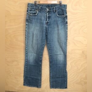 Lucky Brand Classic Straight Jeans Blue Button Fly Cotton Womens Sz 8/29.